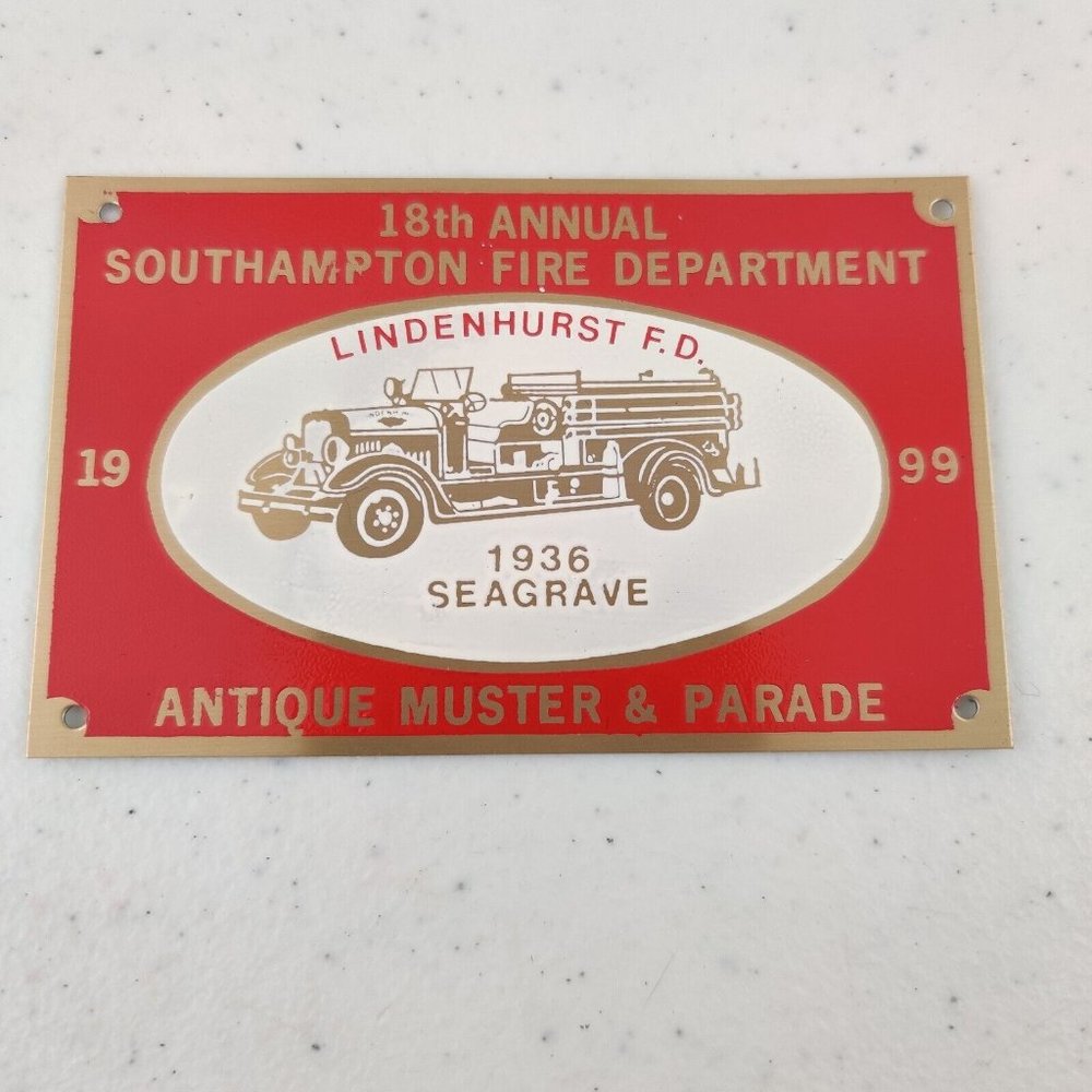 18th Annual Southampton Fire Department Antique Muster & Parade Tin